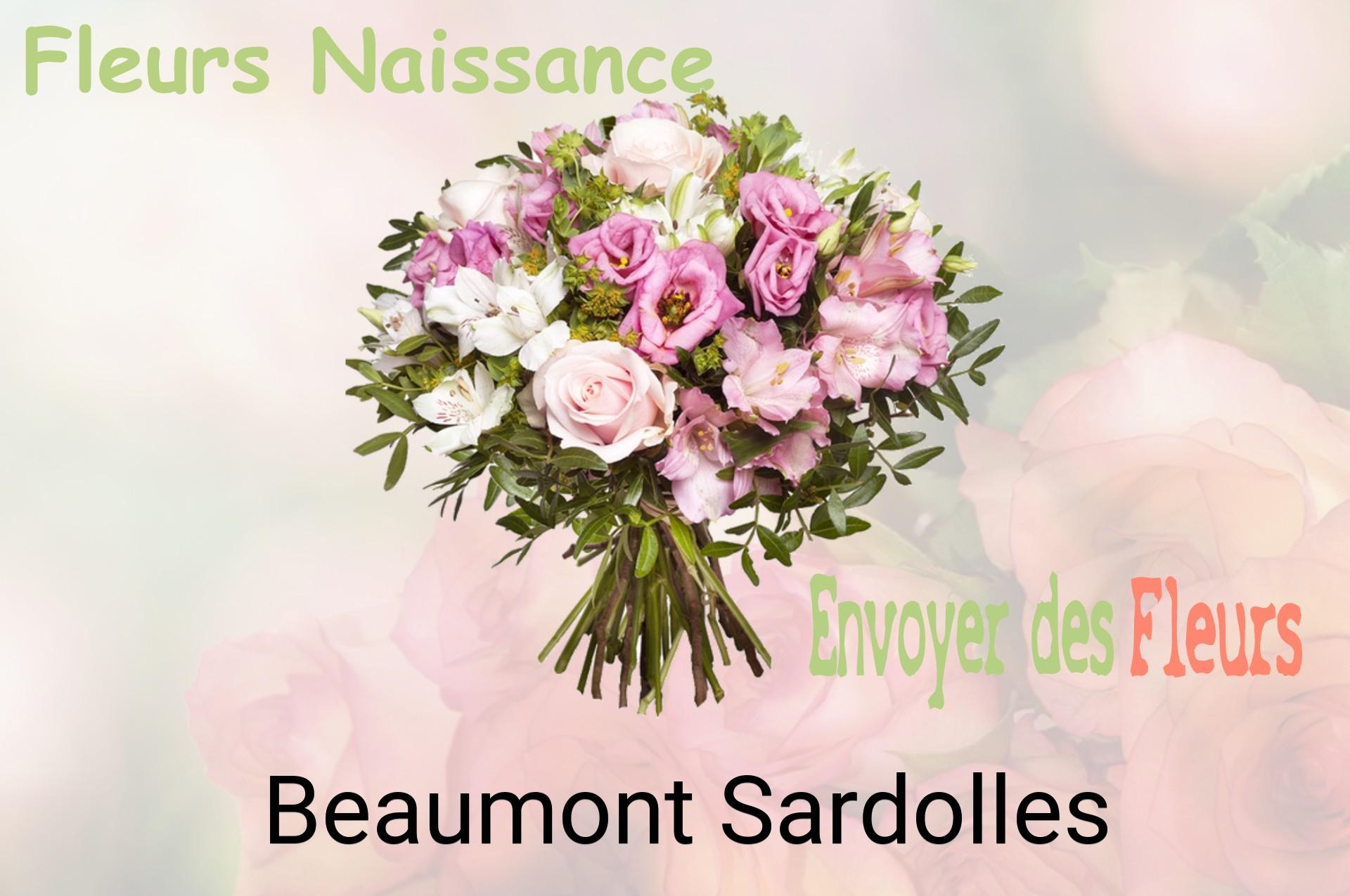 Bouquet de fleurs de naissance livré à Beaumont-Sardolles